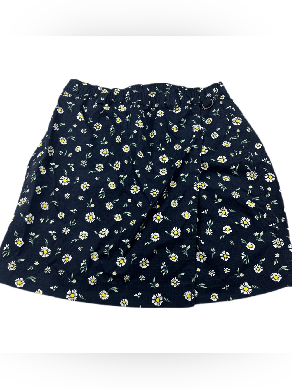 Duluth Trading Co Navy Blue Floral Daisy Print Skort Size Medium